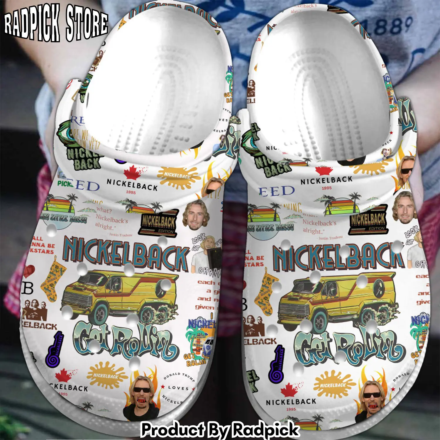 Radpick premium nickelback music clogs shoes comfortable for men women 9pg rp6522190